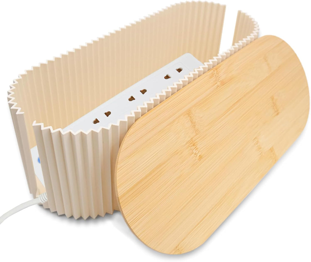 Cable Box, Cable Organiser Box for Tidy Wire Storage at Home and Office